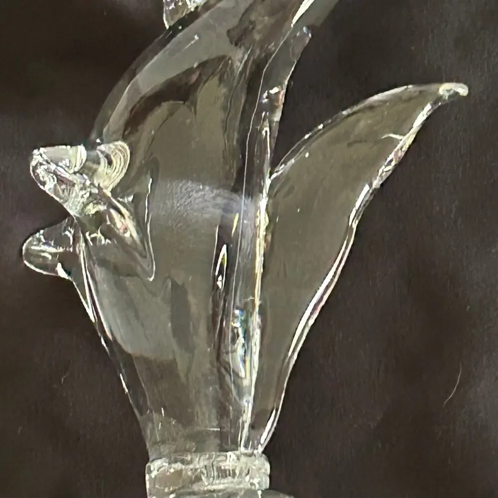 Rooster Glass Art Handblown 8.5